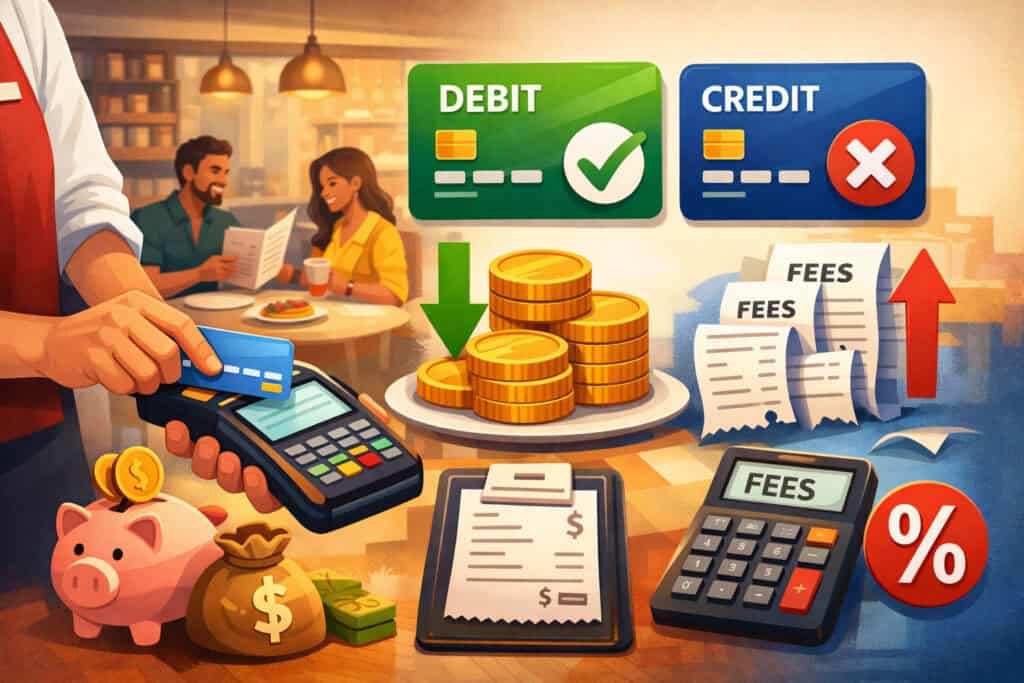 Debit Card Fees in Restaurants: Why Debit Often Costs Less (and When It Doesn’t)
