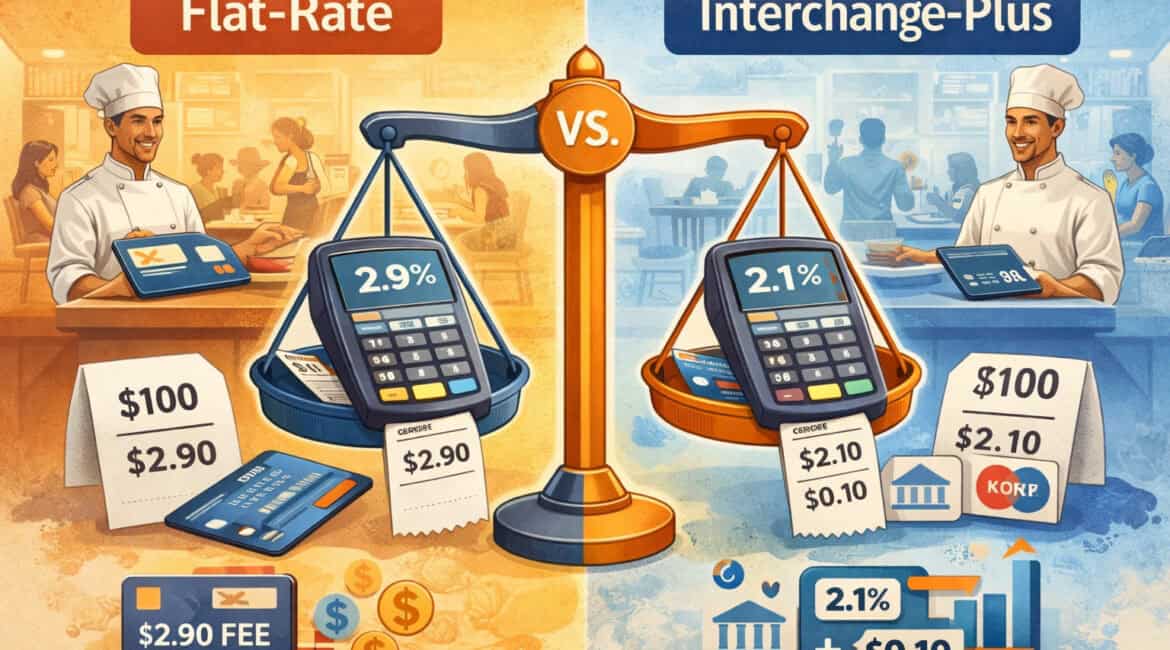 Flat-Rate vs Interchange-Plus Pricing for Restaurants