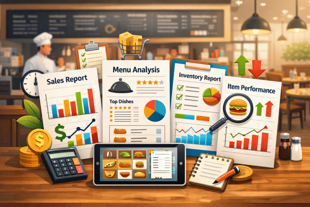 Core POS reports to analyze for restaurant menu optimization using POS reports