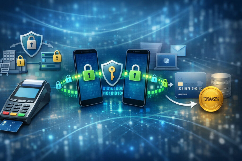 Point-to-point encryption (P2PE), end-to-end encryption (E2EE), and tokenization