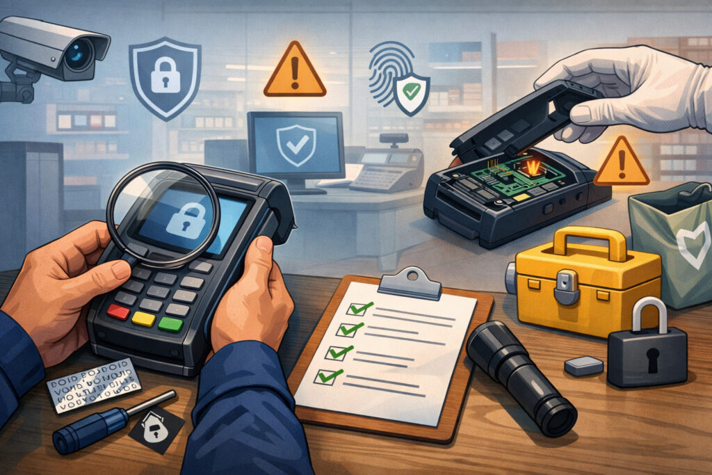 Secure terminal handling and tamper checks (simple procedures that work)