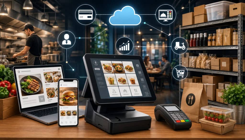 Restaurant POS system connecting online ordering, inventory, payments, and integrations